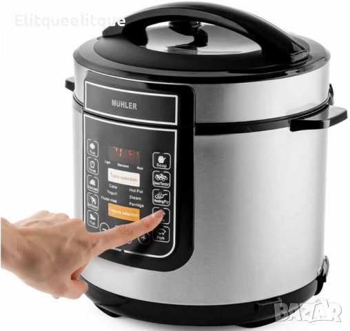 Електрически мултикукър под ниско налягане Muhler, 1000-1200W, снимка 4 - Мултикукъри - 52339290