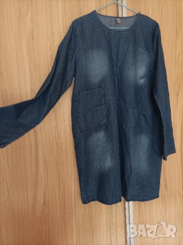 Дънкова рокля , снимка 2 - Рокли - 44228329