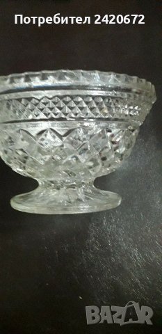 Кристална  ретро  купа, снимка 1