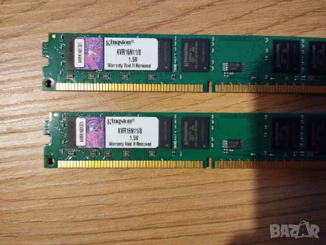 DDR3 16Gb (2 x 8Gb) Kingston 1600MHz pc3-12800 Low profile, снимка 2 - RAM памет - 50141130