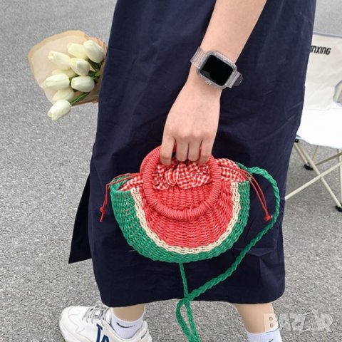 Плетена чантичка Watermelon, снимка 15 - Чанти - 41477438