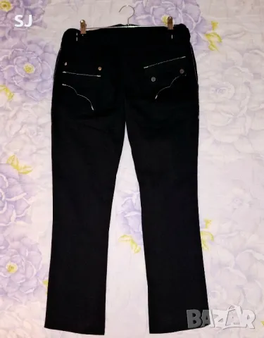 Дамски зимен, плътен, черен панталон. Размер XS, снимка 3 - Панталони - 48068751