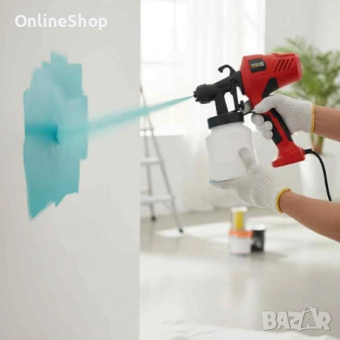 ПРОМО!!! Електрически пистолет за боядисване Electric Paint Sprayer Elite, снимка 6 - Други инструменти - 52440463