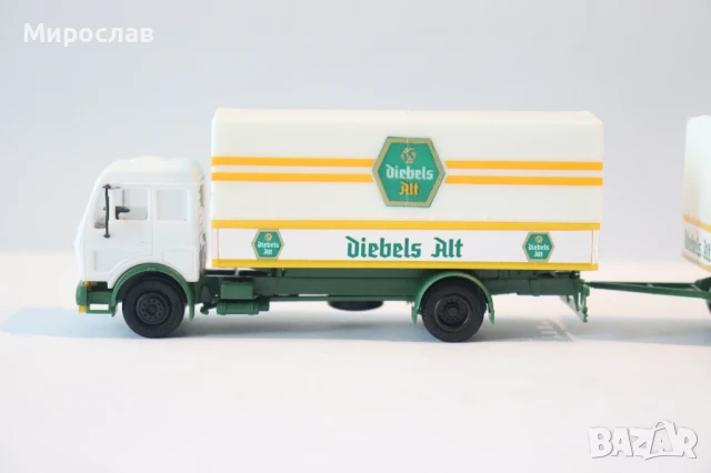 HERPA  H0 1/87 MERCEDES BENZ КАМИОН МОДЕЛ КОЛИЧКА ИГРАЧКА, снимка 2 - Колекции - 47640097