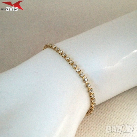 Гривна с 14К златно покритие 234839, снимка 4 - Колиета, медальони, синджири - 53094792