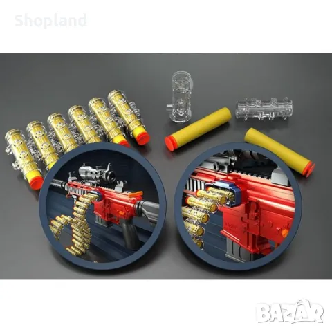Детски автомат с оптика и 20 броя меки патрони, снимка 6 - Други - 48389289