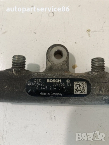Горивна рейка Bosch за Peugeot Jumper, Boxer 2.2 HDI, 2.0 HDI (2002-2006) 0445214019, снимка 2 - Части - 53801169