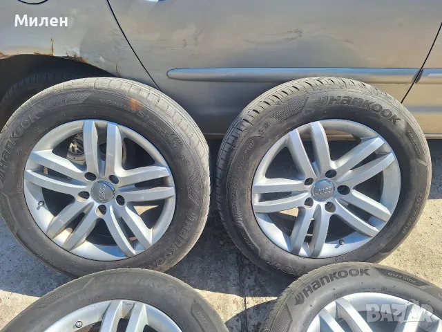 4 Броя Алуминиеви Джанти Ronal17 ки Комплект Със Гуми Audi Q7 2006-2015 Година 5x130мм, снимка 2 - Гуми и джанти - 56003478