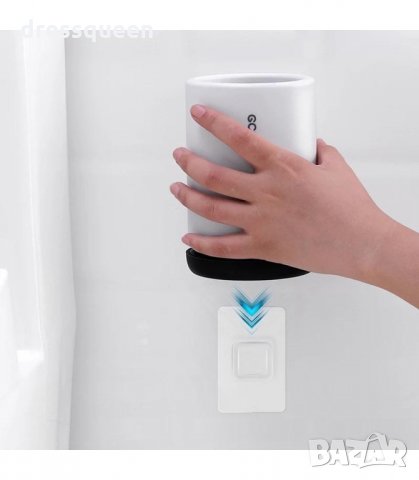 2966 Силиконова четка с поставка за тоалетна чиния - за стена и за под, снимка 9 - Други стоки за дома - 34264661