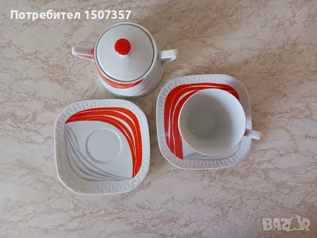 Сервиз от фин полски порцелан, снимка 2 - Чаши - 55950112