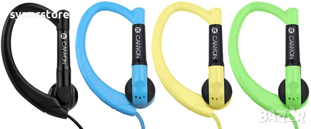 Слушалки с микрофон Canyon CNS-SEP1BL, спортни, сини, тапи за уши, In-earphone , снимка 4 - Слушалки, hands-free - 49631007