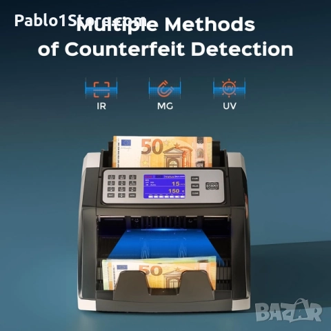 Брояч на пари Bonvoisin с UV/MG/IR/DD детекция – 1000 бр./мин, снимка 2 - Друга електроника - 52669589