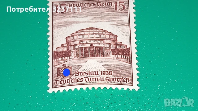 Германия серия марки 1938, снимка 7 - Филателия - 53802136