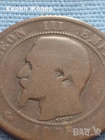 Рядка монета 10 сантима 1856"w" Франция Наполеон трети за КОЛЕКЦИЯ 26437, снимка 6 - Нумизматика и бонистика - 42681707