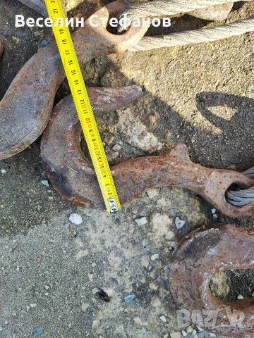 сапан със стоманени въжета sling с куки, снимка 4 - Други машини и части - 53704372