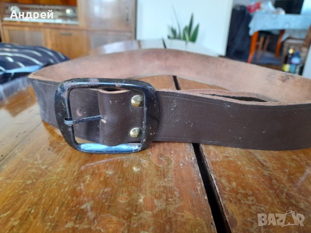 Стар кожен колан #7, снимка 2 - Колани - 40517436