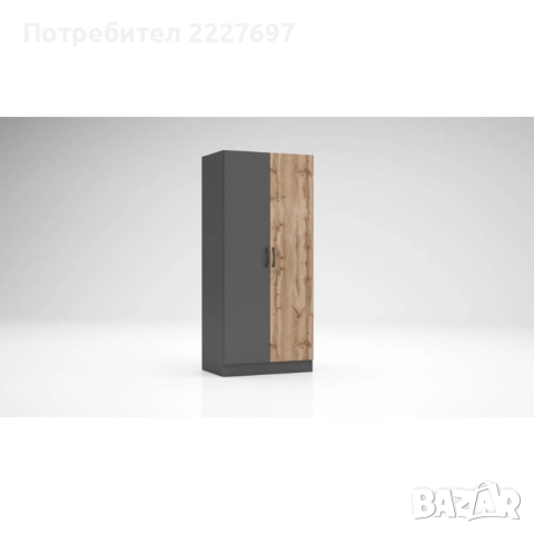Двукрилен гардероб Аполо 1, снимка 7 - Гардероби - 52221537