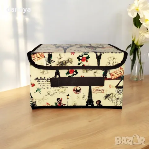 5534 Сгъваема кутия за съхранение, различни мотиви, снимка 4 - Кутии за съхранение - 48390167