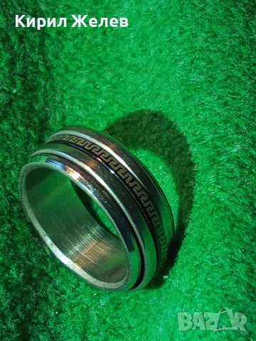 КАЧЕСТВЕН ПРЪСТЕН от БЛАГОРОДНА НЕРЪЖДАЕМА СТОМАНА ВЕРСАЧЕ СТИЛ 20968, снимка 2 - Пръстени - 32088861