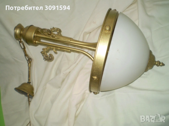 Таванна лампа в стил Арт Деко в добро състояние, снимка 9 - Полилеи - 53584386