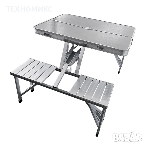 Сгъваем комплект за къмпинг - маса с 4 вградени стола, снимка 5 - Други стоки за дома - 53776671