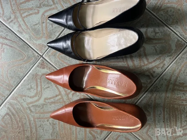 Обувки Ralph Lauren+подарък 2-ри чифт Ralph Lauren, снимка 5 - Дамски обувки на ток - 50069052