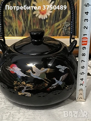 Порцеланов чайник , снимка 5 - Антикварни и старинни предмети - 53190194