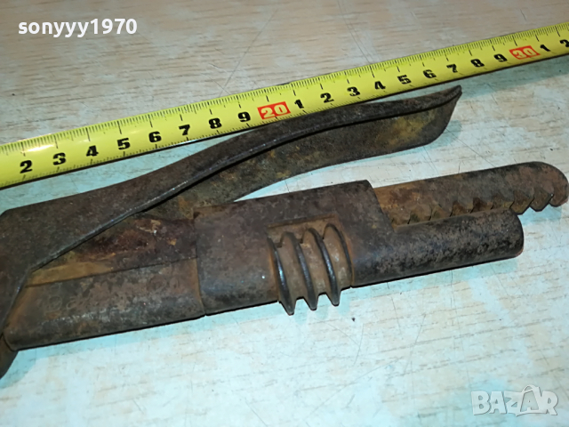 стар раздвижен ключ внос германия 1904221204, снимка 9 - Антикварни и старинни предмети - 36505832