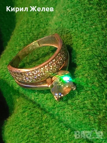 ПРЕКРАСЕН СКЪПОЦЕНЕН СРЕБЪРЕН ПРЪСТЕН СРЕБРО 925 с ГОЛЯМ БЛЕСТЯЩ ЦИРКОН и МНОГО МАЛКИ ЦИРКОНИ 305665, снимка 17 - Пръстени - 49981849