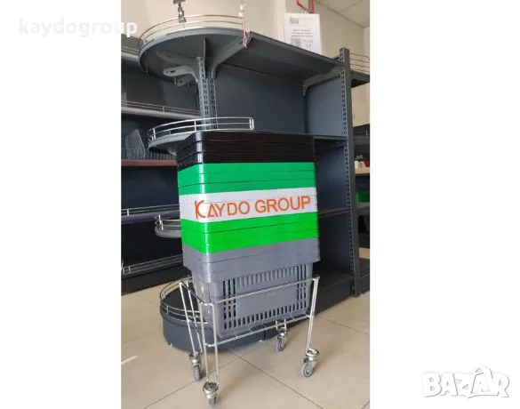 Нови! Налични! Пластмасова кошница за пазаруване - тъмно сива 22л, търговско оборудване!, снимка 5 - Друго търговско оборудване - 50296012