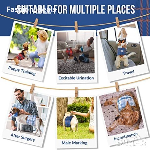 Нови хигиенни бикини за домашни любимци куче 3 броя пелени за многократна употреба, снимка 5 - За кучета - 40580563