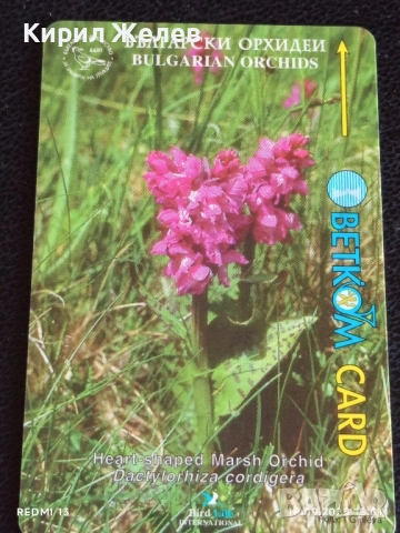 Две фонокарти БЕТКОМ, МОБИКА тема ЦВЕТЯ ОРХИДЕИ,ДЕТЕЛИНИ 31105, снимка 4 - Други ценни предмети - 51667690