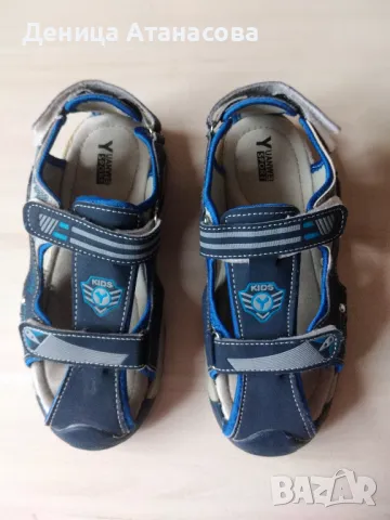 Сини сандали за момче номер 36 стелка 22 см, снимка 2 - Детски сандали и чехли - 50440417