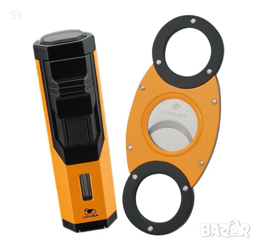 COHIBA подаръчен комплект запалка и ножица, снимка 4 - Запалки - 42114335