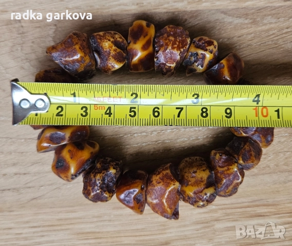 Гривна - кехлибар, снимка 2 - Гривни - 51983833