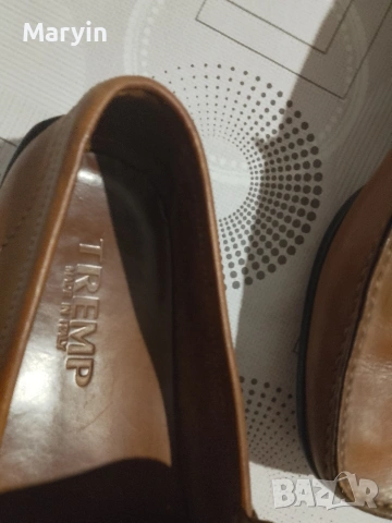 мъжки италиански кожени мокасини , снимка 3 - Маратонки - 53503644