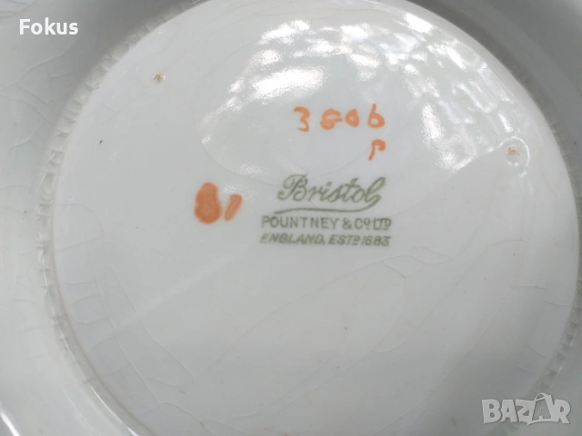 Много стар английски порцелан Bristol, снимка 7 - Антикварни и старинни предмети - 53461817