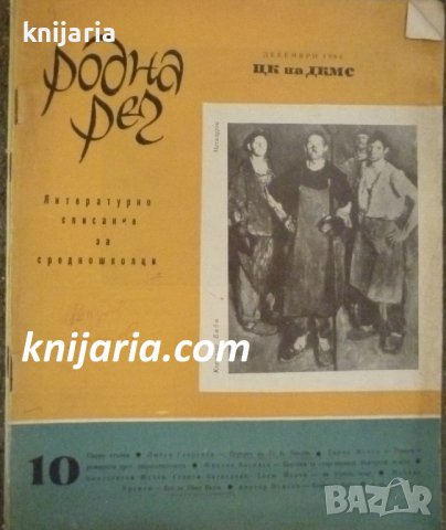 Списание Родна реч брой 10-1964 г.