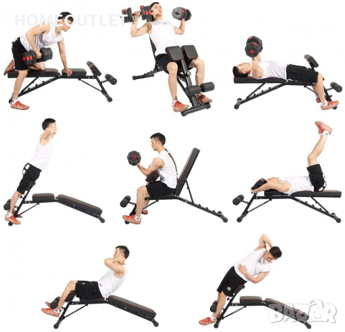 Универсална фитнес лежанка / Пейка за тренировки 40JYPSPSBB004, снимка 7 - Фитнес уреди - 36337527