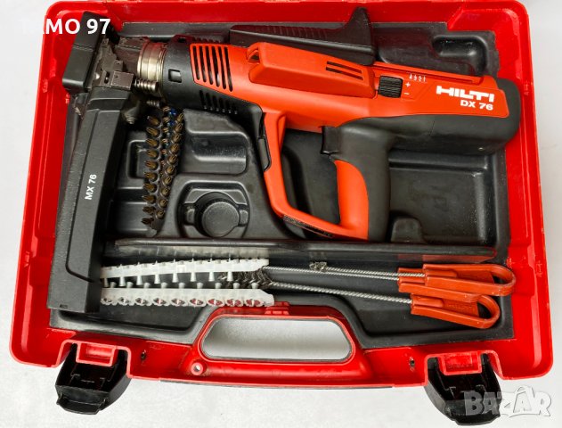 Пушка за директен монтаж Hilti DX76 с магазин Hilti MX76 перфектен!