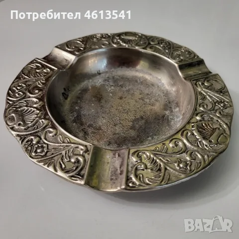 Автентичен соц пепелнин от епохата на социализма с три гнезда, снимка 6 - Антикварни и старинни предмети - 55899899
