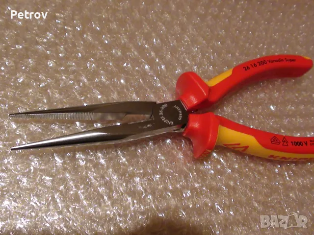 KNIPEX 26 16 200 VDE 1000 V - Profi Клещи 200 mm с дълги човки !!!ЧИСТО НОВИ !!! от DEUTSCHLAND !!!, снимка 16 - Клещи - 30397979