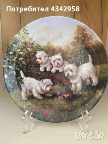 Hutschenreuther.Чиния « Намерено в градина»