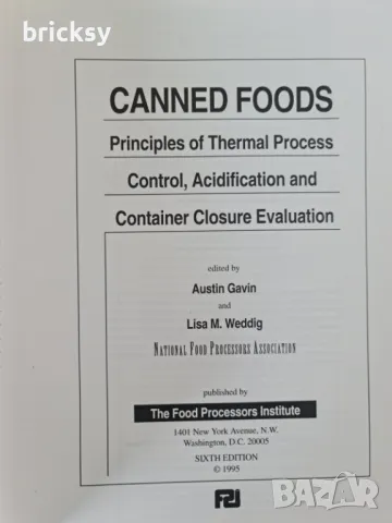 Производство на консерви Canned Foods Principles of Thermal Process , снимка 2 - Специализирана литература - 48994306