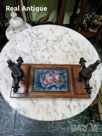 Стара рядка уникална антикварна английска преса за карти , снимка 3 - Антикварни и старинни предмети - 51315275