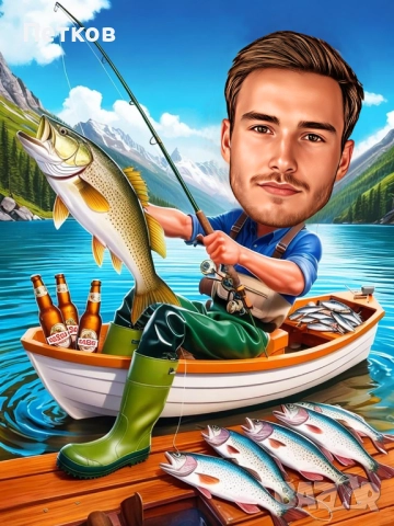 Карикатура по снимка! Уникален подарък за любим човек!, снимка 15 - Картини - 52379727