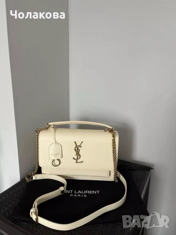 Нова дамска кожена чанта YSL, снимка 2 - Чанти - 50700346