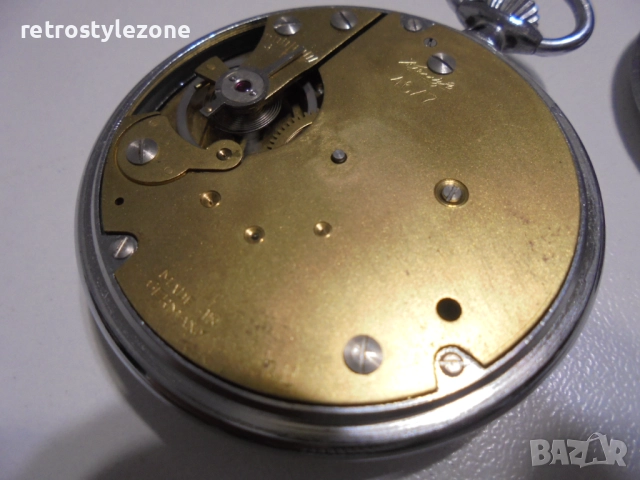 № 8410 Винтидж механичен джобен часовник KIENZLE  Стар оригинален немски джобен часовник KIENZLE, снимка 7 - Антикварни и старинни предмети - 52775779