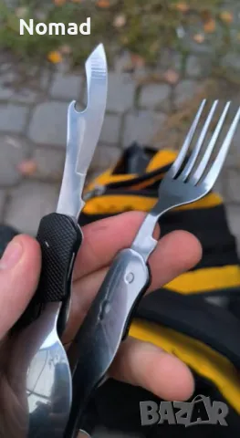 ПРОМО - Сгъваем комплект прибори за къмпинг | 4 в 1, снимка 7 - Екипировка - 49056342