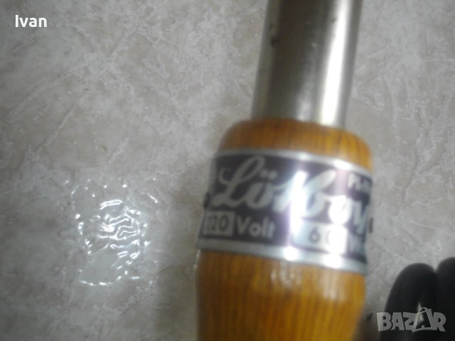 Немски Масивен Голям Ел.Поялник-Старо Качество-Почти Нов-Отличен-60W/LOTBOY, снимка 8 - Поялници и запояване - 41310295